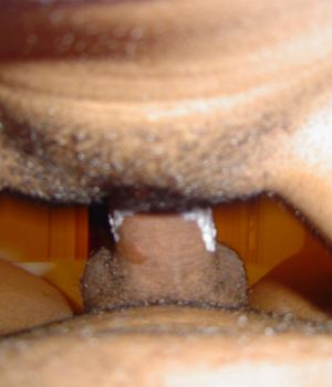 Black ebony babe fucking hard and all wet