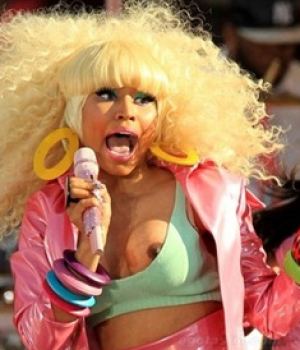 Nicki Minaj Nipple Slip On Live TV