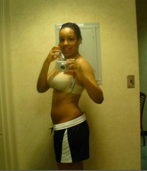 Sweet Black Teen Nice Curvy Body Display